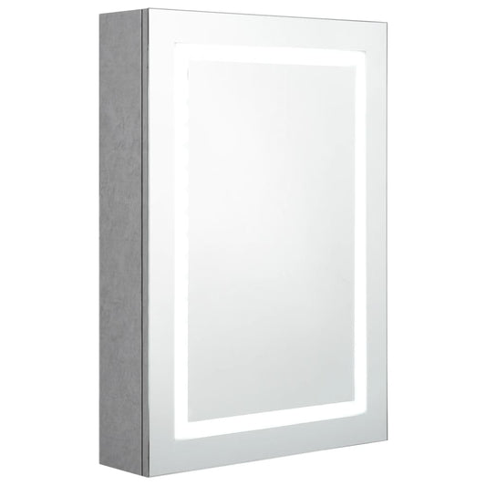 LED Bathroom Mirror Cabinet Concrete Grey 50x13x70 cm LED Bathroom Mirror Cabinet Concrete Grey 50x13x70 cm