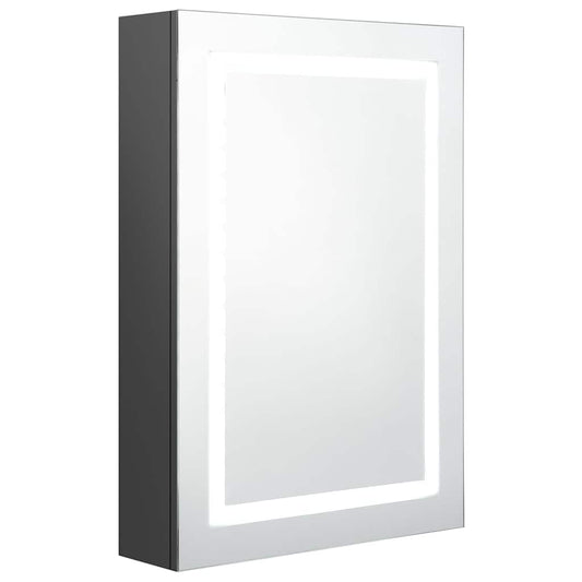 326490 vidaXL LED Bathroom Mirror Cabinet Grey 50x13x70 cm 326490 vidaXL LED Bathroom Mirror Cabinet Grey 50x13x70 cm