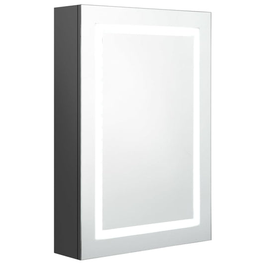 LED Bathroom Mirror Cabinet Grey 50x13x70 cm LED Bathroom Mirror Cabinet Grey 50x13x70 cm