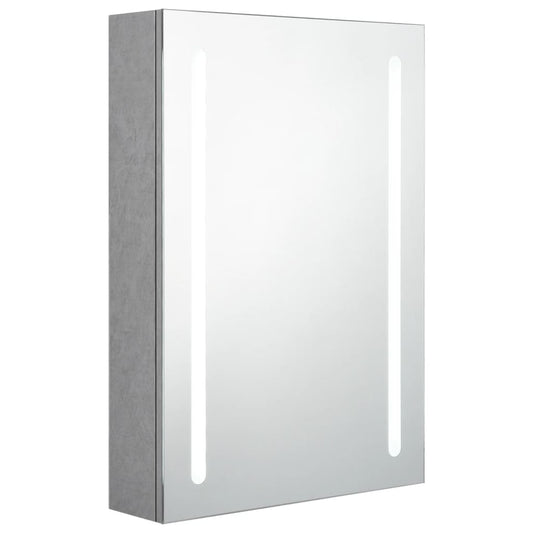 326495 vidaXL LED Bathroom Mirror Cabinet Concrete Grey 50x13x70 cm 326495 vidaXL LED Bathroom Mirror Cabinet Concrete Grey 50x13x70 cm