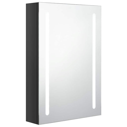 LED Bathroom Mirror Cabinet Shining Black 50x13x70 cm LED Bathroom Mirror Cabinet Shining Black 50x13x70 cm