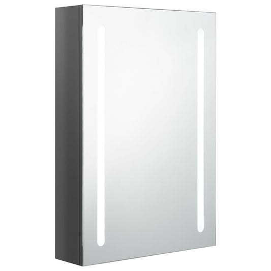 Bathroom Cabinet | Shining Grey | MDF in melamine finish, glass Bathroom Cabinet | Shining Grey | MDF in melamine finish, glass