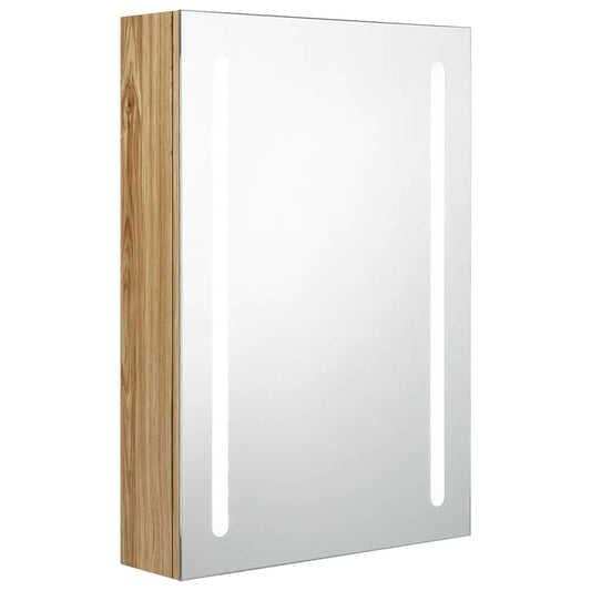 LED Bathroom Mirror Cabinet Oak 50x13x70 cm LED Bathroom Mirror Cabinet Oak 50x13x70 cm