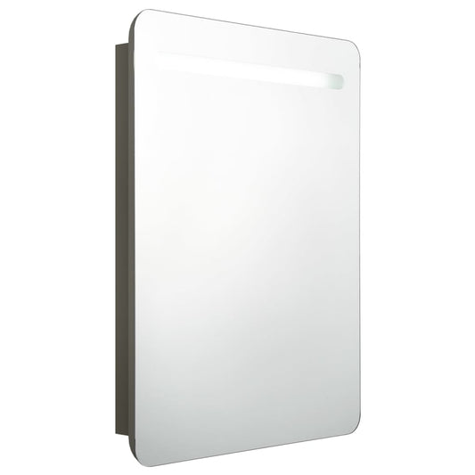 LED Bathroom Mirror Cabinet Anthracite 60x11x80 cm LED Bathroom Mirror Cabinet Anthracite 60x11x80 cm