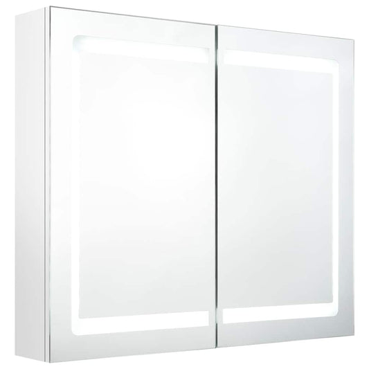 Bathroom Mirror Cabinet Glossy White 80 x 12 x 68 cm Bathroom Mirror Cabinet Glossy White 80 x 12 x 68 cm