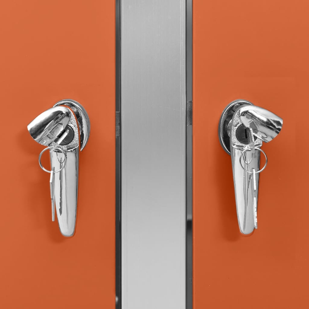 Double Wheelie Bin Shed 138x77.5x112.5 cm Stainless Steel