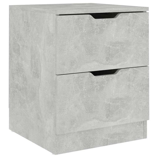 326731 vidaXL Bedside Cabinet Concrete Grey 40x40x50 cm Engineered Wood 326731 vidaXL Bedside Cabinet Concrete Grey 40x40x50 cm Engineered Wood