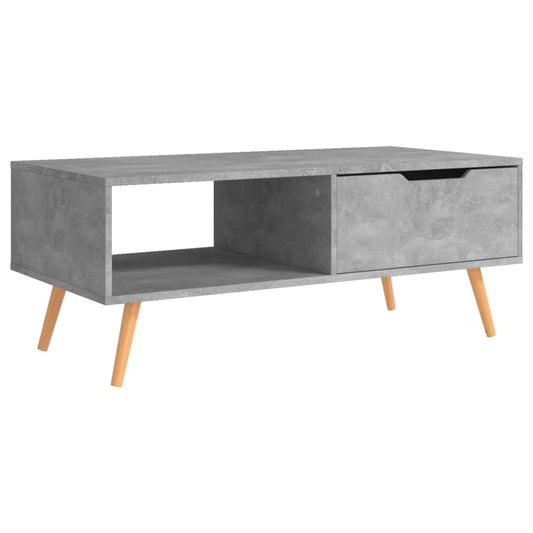 Coffee Table Concrete Grey 100x49.5x43 cm Engineered Wood Coffee Table Concrete Grey 100x49.5x43 cm Engineered Wood