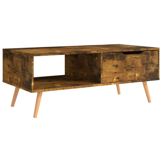 Coffee Table Smoked Oak 100x49.5x43 cm Engineered Wood Coffee Table Smoked Oak 100x49.5x43 cm Engineered Wood