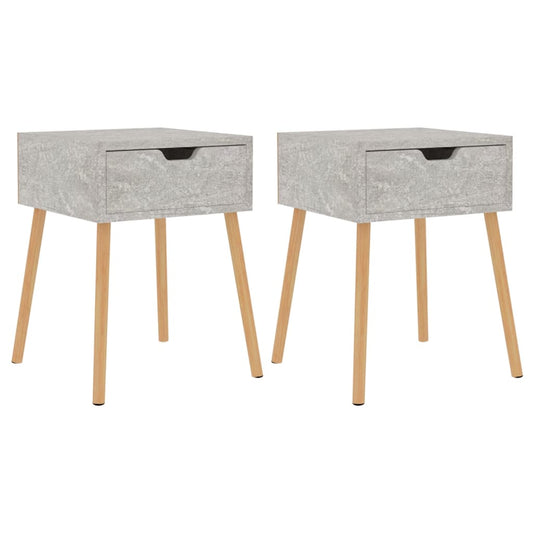 Bedside Cabinets 2 pcs Concrete Grey 40x40x56 cm Engineered Wood Bedside Cabinets 2 pcs Concrete Grey 40x40x56 cm Engineered Wood