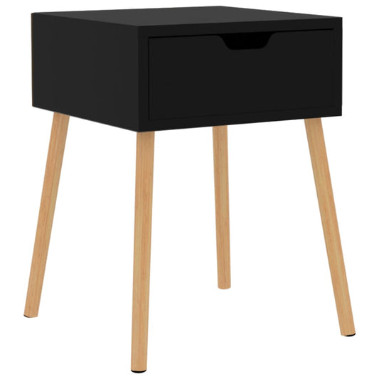Bedside Cabinet High Gloss Black 40x40x56 cm Engineered Wood Bedside Cabinet High Gloss Black 40x40x56 cm Engineered Wood