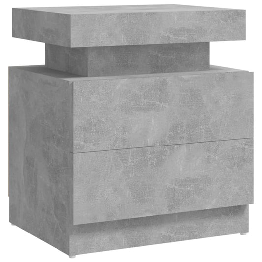 Bedside Cabinet Concrete Grey 45x35x52 cm Engineered Wood Bedside Cabinet Concrete Grey 45x35x52 cm Engineered Wood