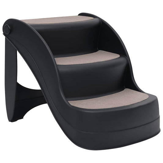 Folding 3-Step Dog Stairs Black Folding 3-Step Dog Stairs Black