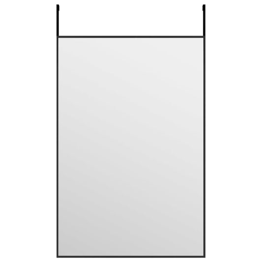 Door Mirror Black 40x60 cm Glass and Aluminium Door Mirror Black 40x60 cm Glass and Aluminium