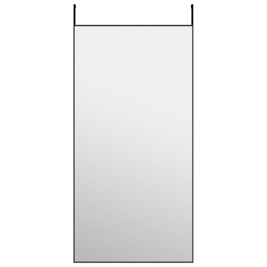 Door Mirror Black 50x100 cm Glass and Aluminium Door Mirror Black 50x100 cm Glass and Aluminium
