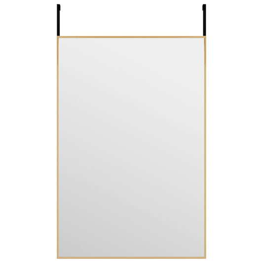 Door Mirror Gold 40x60 cm Glass and Aluminium Door Mirror Gold 40x60 cm Glass and Aluminium