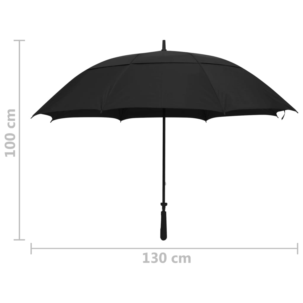 Umbrella | Black | 190T PG, fibreglass | Large | Umbrella | Round