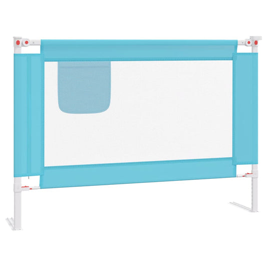 Toddler Safety Bed Rail Blue 90x25 cm Fabric Toddler Safety Bed Rail Blue 90x25 cm Fabric