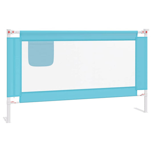 Toddler Safety Bed Rail Blue 140x25 cm Fabric Toddler Safety Bed Rail Blue 140x25 cm Fabric