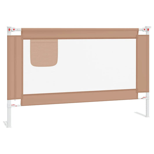 Toddler Safety Bed Rail Taupe 120x25 cm Fabric Toddler Safety Bed Rail Taupe 120x25 cm Fabric