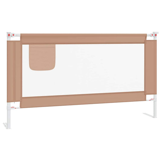 Toddler Safety Bed Rail Taupe 150x25 cm Fabric Toddler Safety Bed Rail Taupe 150x25 cm Fabric