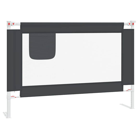 Toddler Safety Bed Rail Dark Grey 100x25 cm Fabric Toddler Safety Bed Rail Dark Grey 100x25 cm Fabric