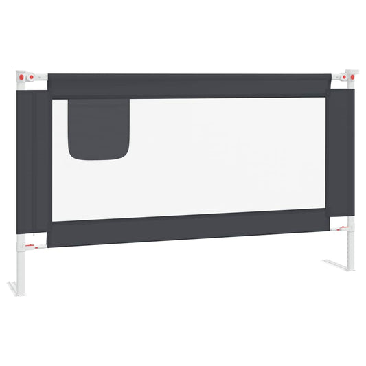 Toddler Safety Bed Rail Dark Grey 140x25 cm Fabric Toddler Safety Bed Rail Dark Grey 140x25 cm Fabric