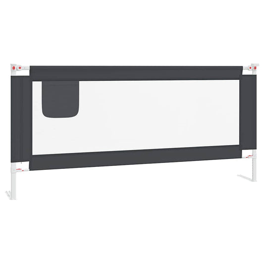 Toddler Safety Bed Rail Dark Grey 200x25 cm Fabric Toddler Safety Bed Rail Dark Grey 200x25 cm Fabric