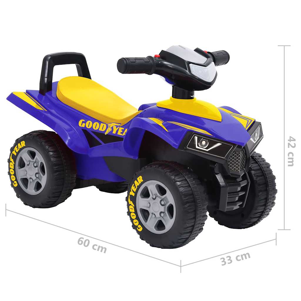 80320 vidaXL Children's Ride-on Quad Good Year Blue