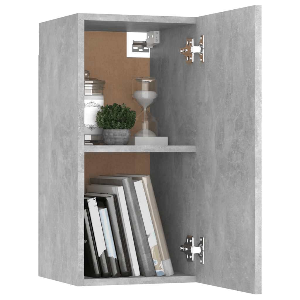 803334 vidaXL TV Cabinet Concrete Grey 30,5x30x60 cm Engineered Wood