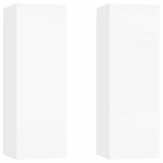 803345 vidaXL 2 Piece TV Cabinet Set White 30,5x30x90 cm Engineered Wood 803345 vidaXL 2 Piece TV Cabinet Set White 30,5x30x90 cm Engineered Wood