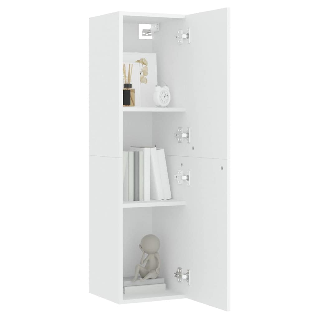 803362 vidaXL TV Cabinet White 30,5x30x110 cm Engineered Wood