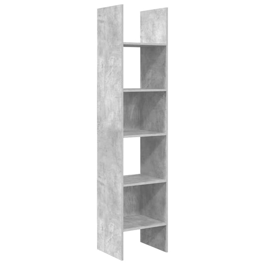 Book Cabinet Concrete Grey 40x35x180 cm Engineered Wood Book Cabinet Concrete Grey 40x35x180 cm Engineered Wood