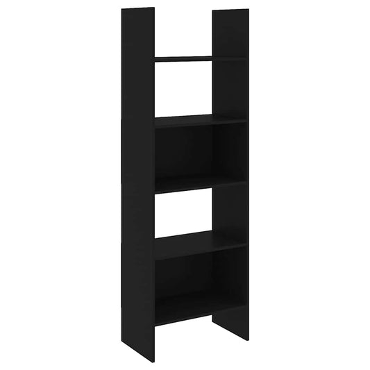 Book Cabinet Black 60x35x180 cm Engineered Wood Book Cabinet Black 60x35x180 cm Engineered Wood