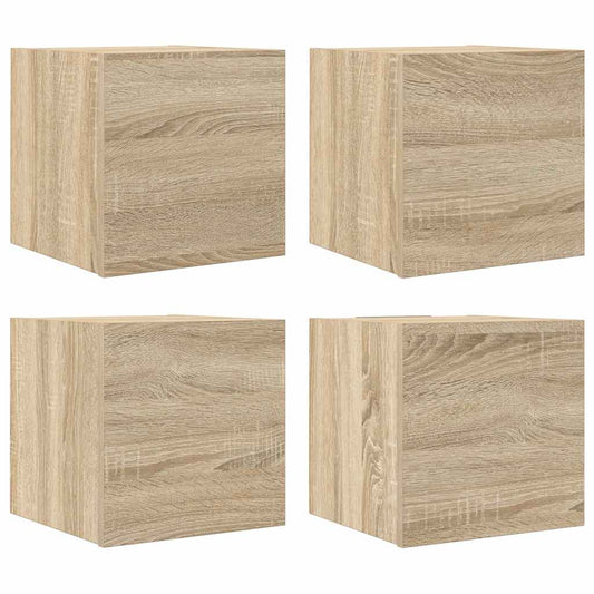 Wall Mounted TV Cabinets 4 pcs Sonoma Oak 30.5x30x30 cm Wall Mounted TV Cabinets 4 pcs Sonoma Oak 30.5x30x30 cm