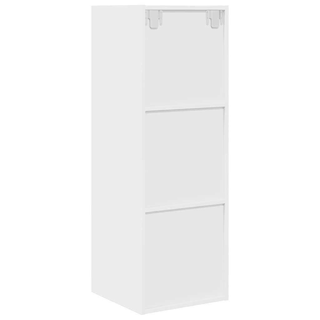 805480 vidaXL Wall-mounted TV Cabinet White 37x37x107 cm Engineered Wood