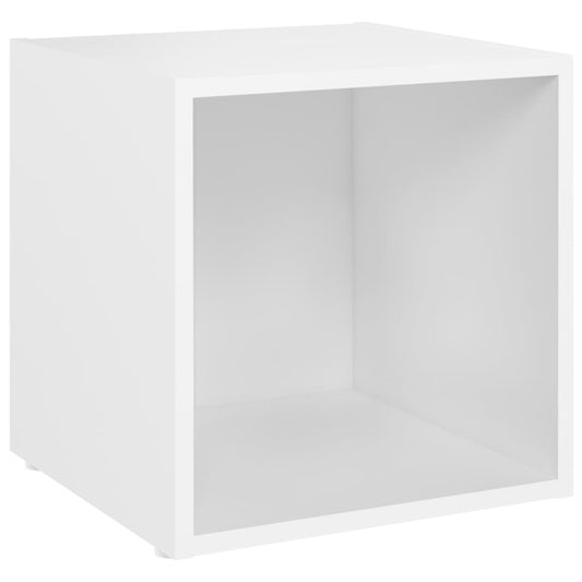 805498 vidaXL TV Cabinet White 37x35x37 cm Engineered Wood 805498 vidaXL TV Cabinet White 37x35x37 cm Engineered Wood