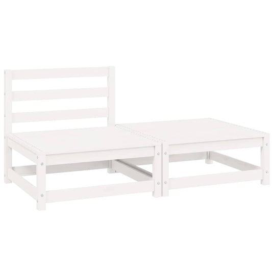 Garden Lounge Set | White | Solid pinewood | Medium | Modular Garden Lounge Set | White | Solid pinewood | Medium | Modular