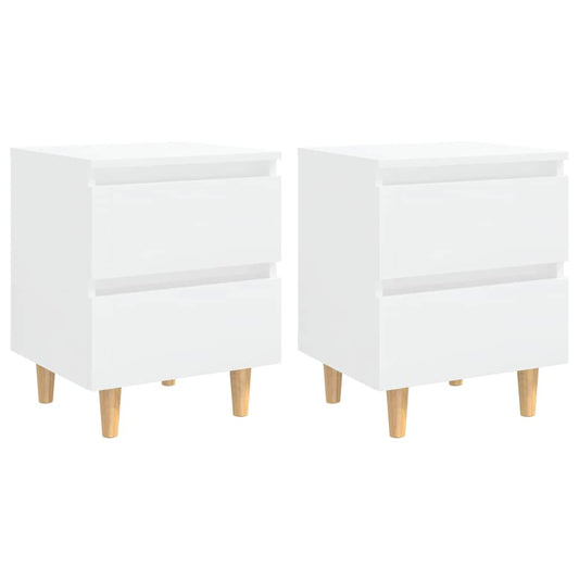 805864 vidaXL Bed Cabinets & Pinewood Legs 2 pcs High Gloss White 40x35x50cm 805864 vidaXL Bed Cabinets & Pinewood Legs 2 pcs High Gloss White 40x35x50cm