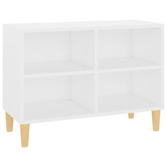 805923 vidaXL TV Cabinet with Solid Wood Legs White 69,5x30x50 cm 805923 vidaXL TV Cabinet with Solid Wood Legs White 69,5x30x50 cm