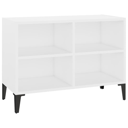 TV Cabinet with Metal Legs White 69.5x30x50 cm TV Cabinet with Metal Legs White 69.5x30x50 cm