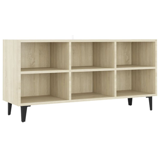TV Cabinet with Metal Legs Sonoma Oak 103.5x30x50 cm TV Cabinet with Metal Legs Sonoma Oak 103.5x30x50 cm