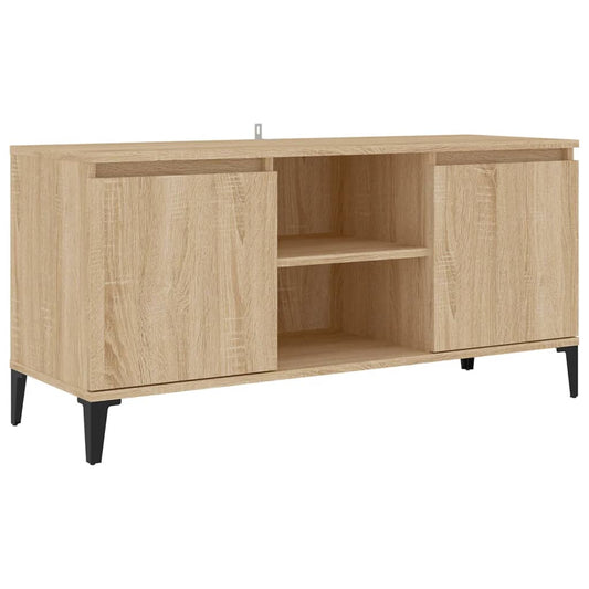 TV Cabinet with Metal Legs Sonoma Oak 103.5x35x50 cm TV Cabinet with Metal Legs Sonoma Oak 103.5x35x50 cm