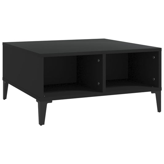 Coffee Table Black 60x60x30 cm Engineered Wood Coffee Table Black 60x60x30 cm Engineered Wood