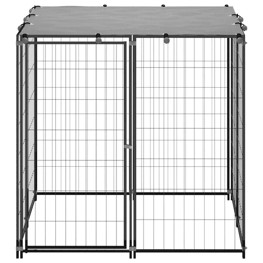 150781 vidaXL Dog Kennel Black 110x110x110 cm Steel 150781 vidaXL Dog Kennel Black 110x110x110 cm Steel