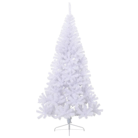 Artificial Half Christmas Tree with Stand White 240 cm PVC Artificial Half Christmas Tree with Stand White 240 cm PVC