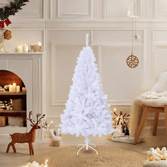 Artificial Christmas Tree with Thick Branches White 120 cm PVC Artificial Christmas Tree with Thick Branches White 120 cm PVC