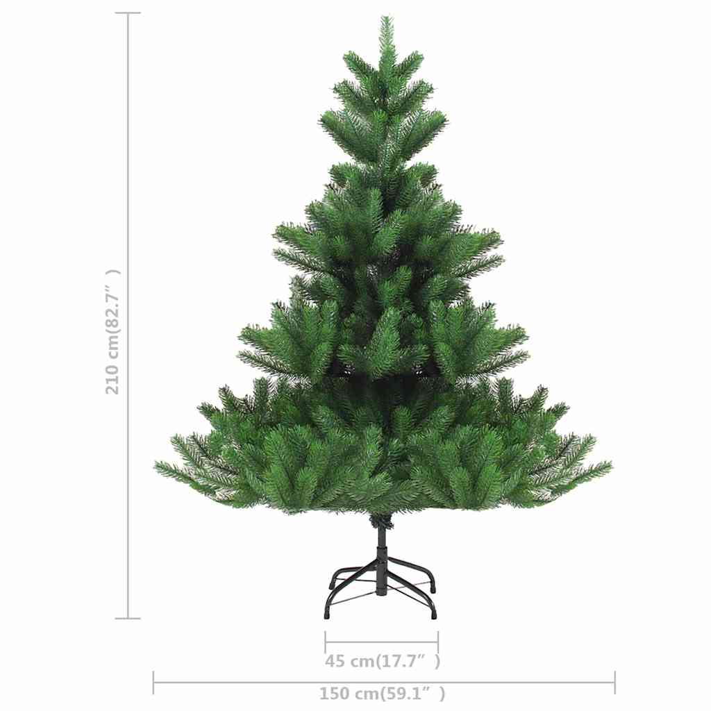 328431 vidaXL Nordmann Fir Artificial Christmas Tree Green 210 cm