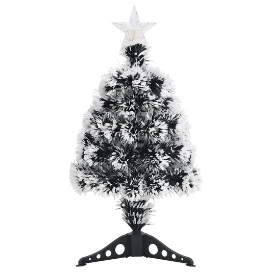 Pre-lit Christmas Tree Green and White 64 cm Fibre Optic Pre-lit Christmas Tree Green and White 64 cm Fibre Optic