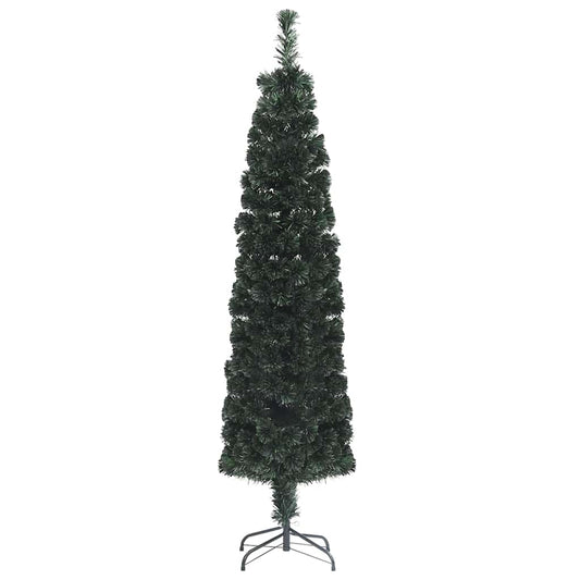 Artificial Slim Christmas Tree with Stand 210 cm Fibre Optic Artificial Slim Christmas Tree with Stand 210 cm Fibre Optic